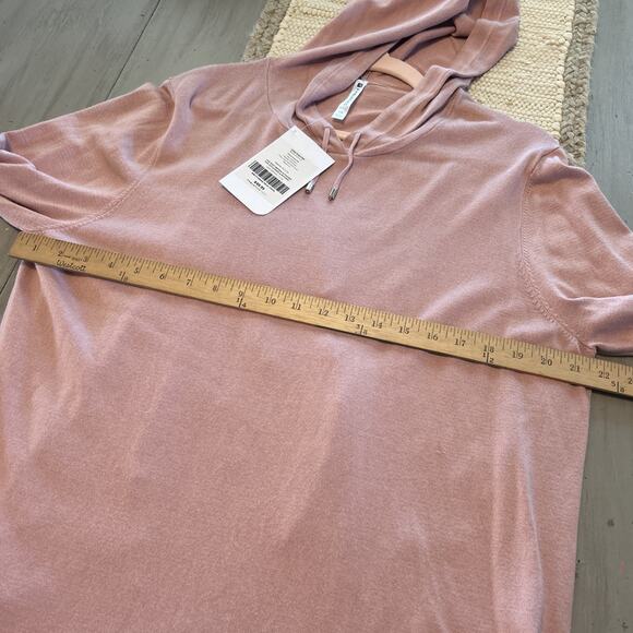 NWT Fabletics Soft Pink Josie Hooded Sweater Open Back Sz 1X Athleisure - Picture 4 of 8